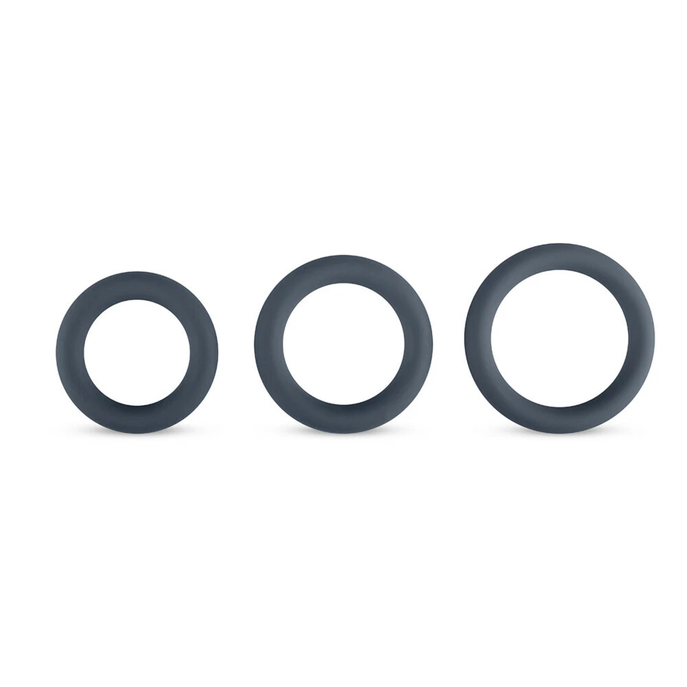 Boners Cockringen 3-delige Set Grijs 4 Boners Cockringen 3-delige Set Grijs - Afbeelding 2