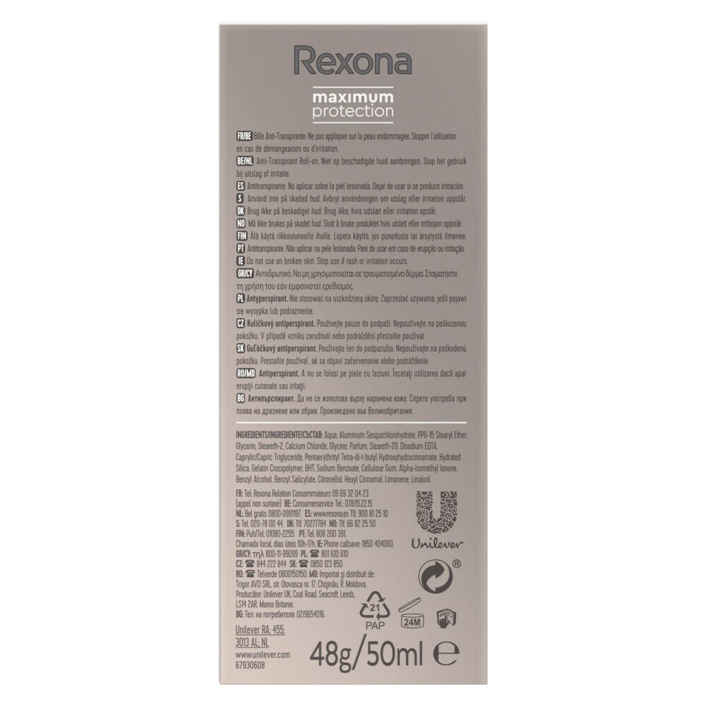 6x Rexona Deodorant Roller Clean Scent 5 6x Rexona Deodorant Roller Clean Scent - Afbeelding 3