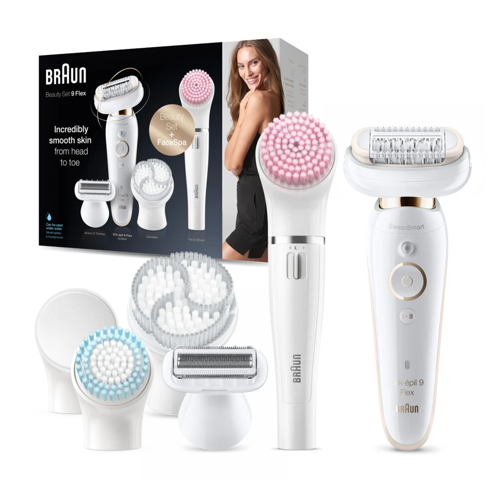 Braun Epilator Silk-épil 9 Flex 9-100 Beautyset Wit / Goud 3 Braun Epilator Silk-épil 9 Flex 9-100 Beautyset Wit / Goud