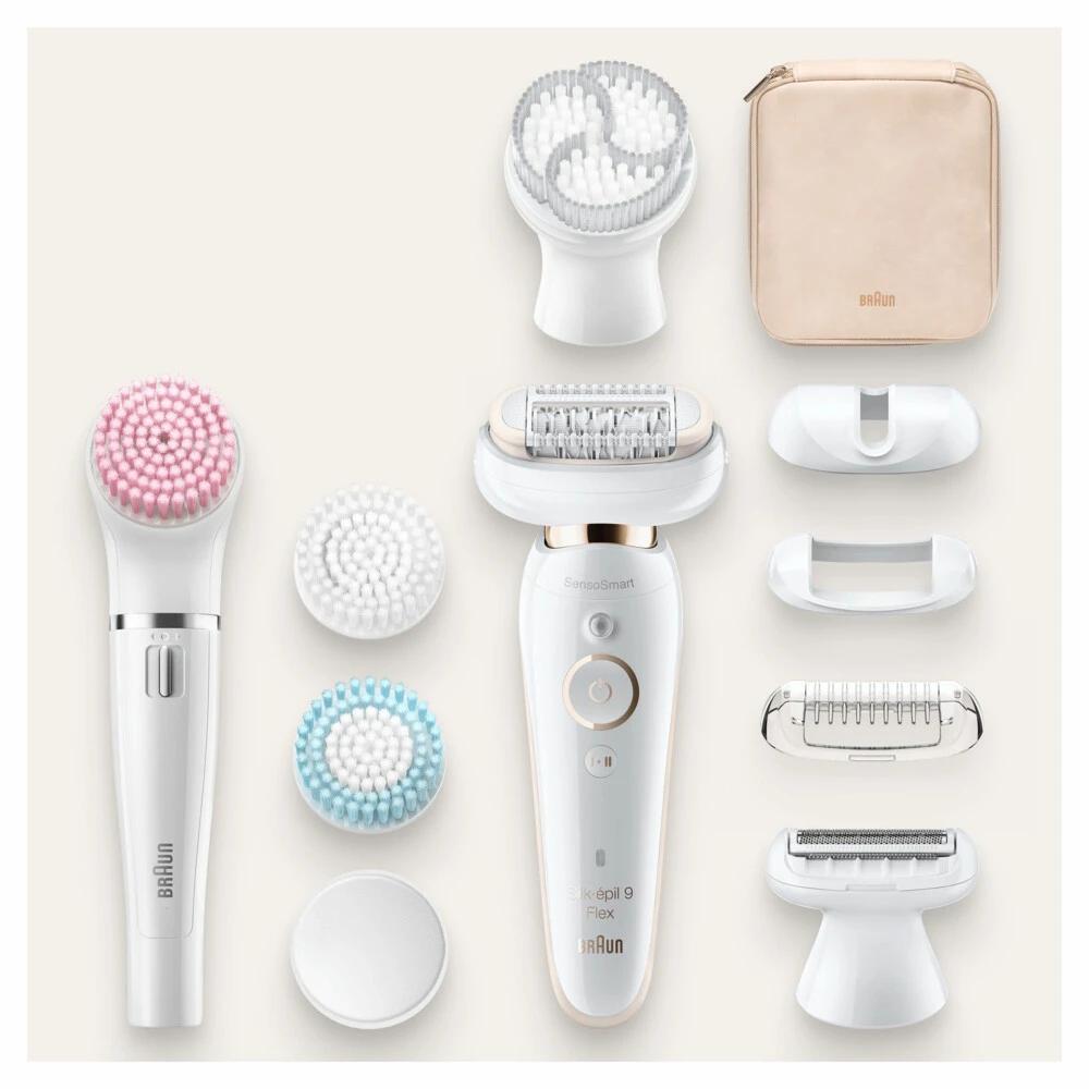 Braun Epilator Silk-épil 9 Flex 9-100 Beautyset Wit / Goud 4 Braun Epilator Silk-épil 9 Flex 9-100 Beautyset Wit / Goud - Afbeelding 2