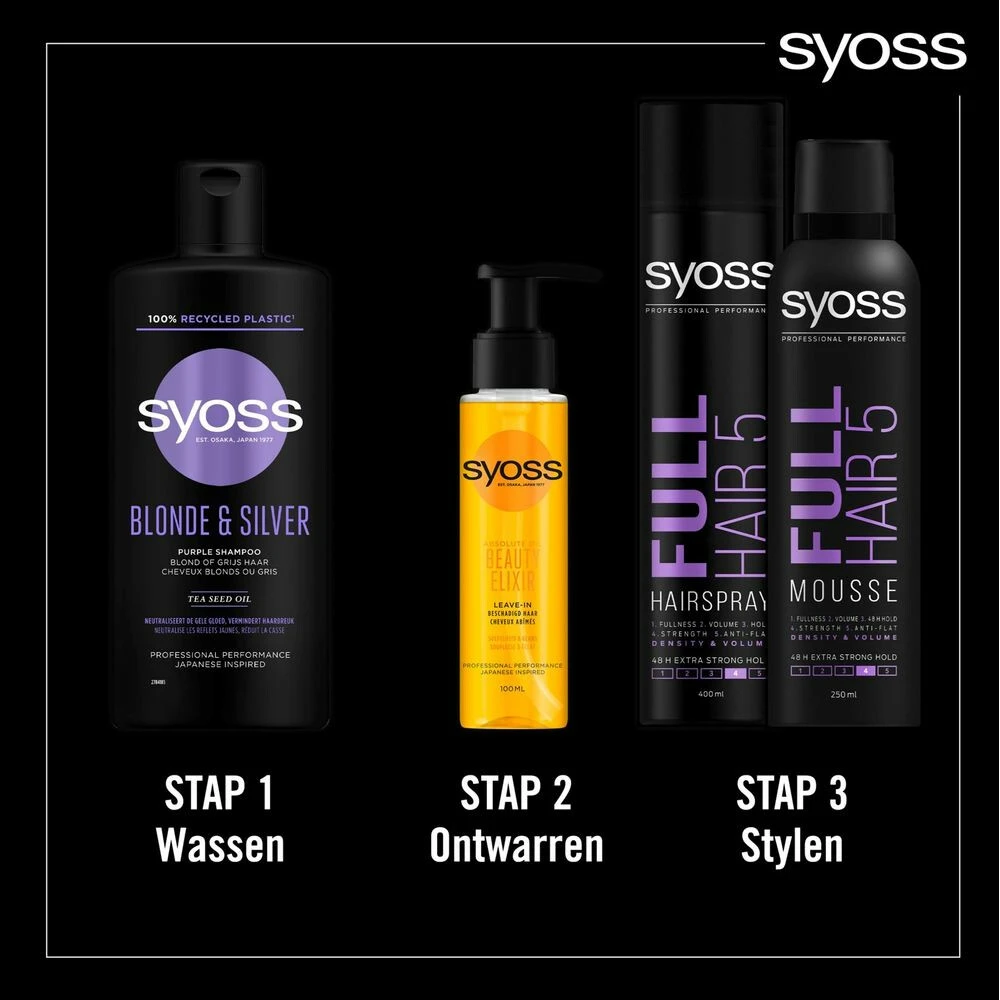 6x Syoss Blonde And Silver Shampoo 6 6x Syoss Blonde And Silver Shampoo - Afbeelding 4