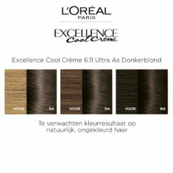 L'Oreal Lu0027Oréal Excellence Cool Cream 6.11 - Ultra Ash Donkerblond 8 L'Oreal Lu0027Oréal Excellence Cool Cream 6.11 - Ultra Ash Donkerblond -Garnier Winkel 1011790 3