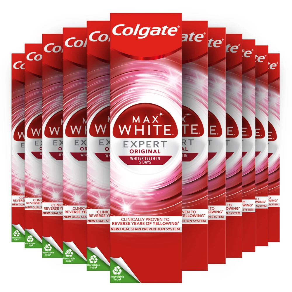 Colgate® 12x Colgate Max White Tandpasta Expert White 3 Colgate® 12x Colgate Max White Tandpasta Expert White