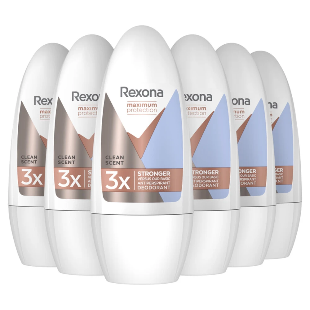 6x Rexona Deodorant Roller Clean Scent 3 6x Rexona Deodorant Roller Clean Scent