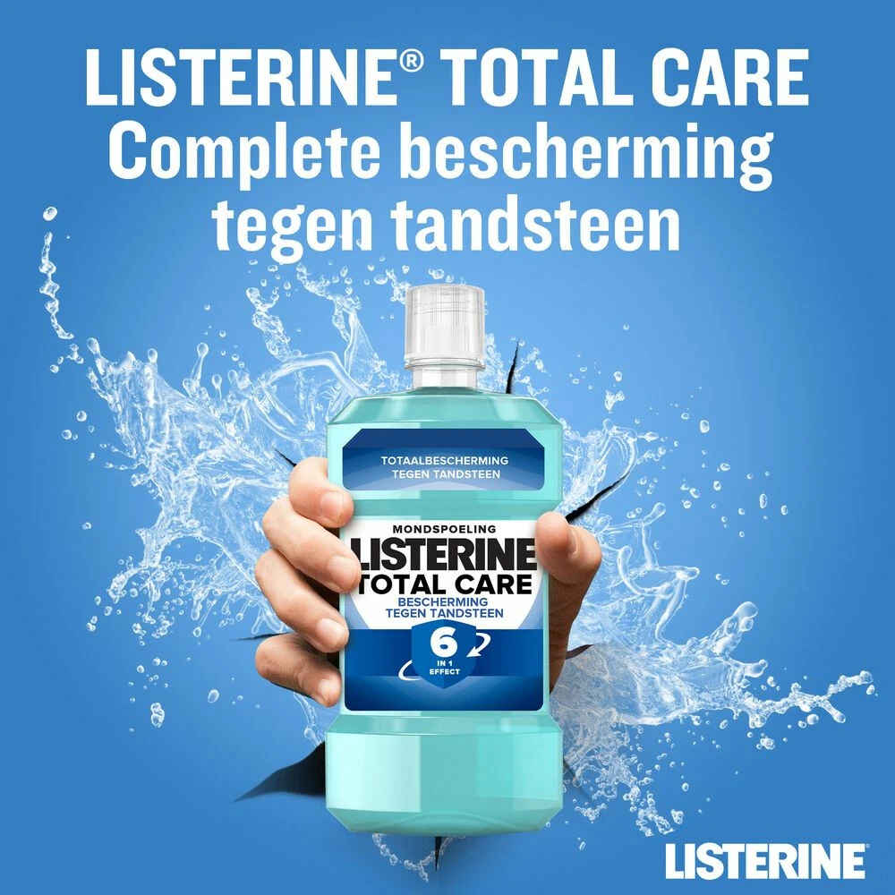 3x Listerine Mondwater Total Care Anti-Tandsteen 4 3x Listerine Mondwater Total Care Anti-Tandsteen - Afbeelding 2