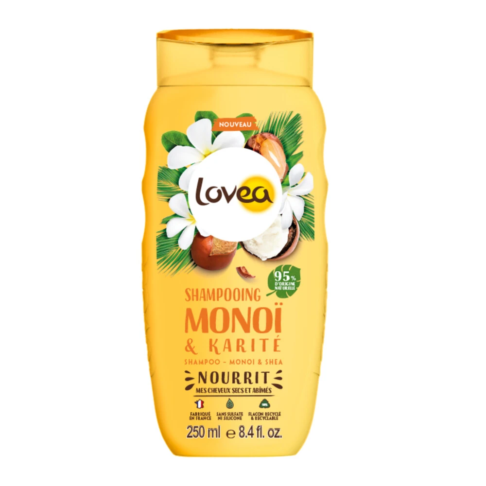 Lovea Monoï & Shea Shampoo En Conditioner Pakket 4 Lovea Monoï & Shea Shampoo En Conditioner Pakket - Afbeelding 2