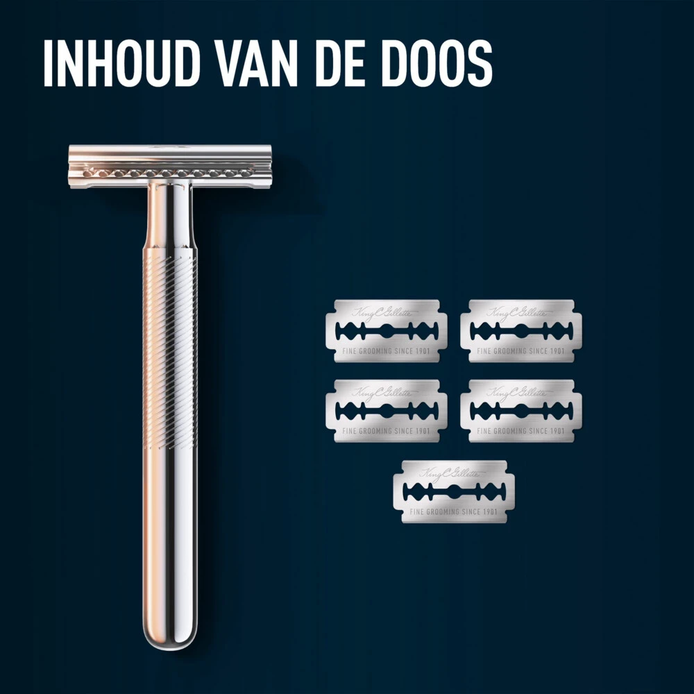 King C. Gillette Double Edge Safety Razor Houder En Scheermesjes 6 King C. Gillette Double Edge Safety Razor Houder En Scheermesjes - Afbeelding 4