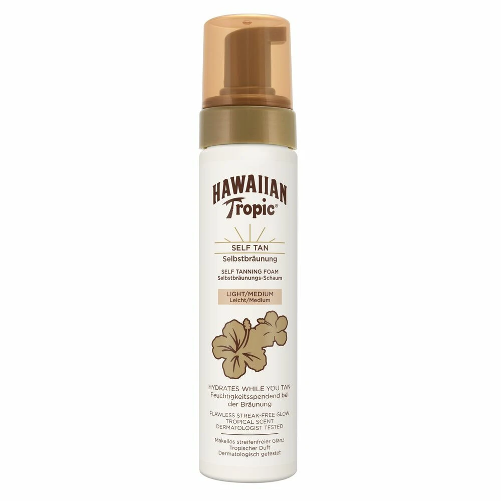 Hawaiian Tropic Sunless Tan Foam Light/Medium 3 Hawaiian Tropic Sunless Tan Foam Light/Medium