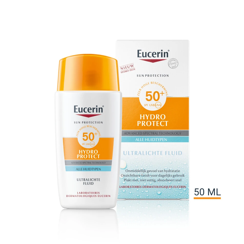 Eucerin Sun Hydro Protect Ultralichte Fluid SPF 50+ 4 Eucerin Sun Hydro Protect Ultralichte Fluid SPF 50+ - Afbeelding 2