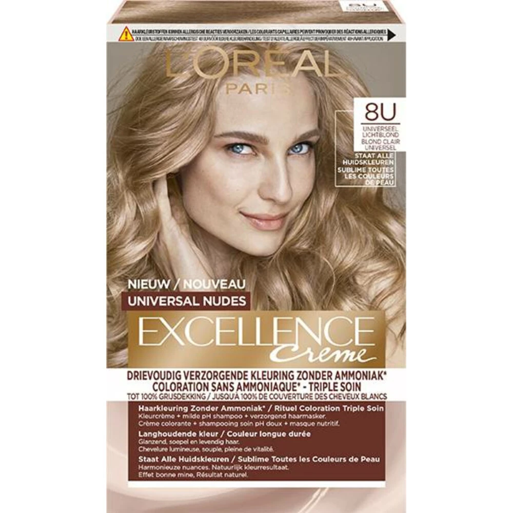 L'Oreal Lu0027Oréal Excellence Creme Universal Nudes 8U Universeel Middenbruin 3 L'Oreal Lu0027Oréal Excellence Creme Universal Nudes 8U Universeel Middenbruin