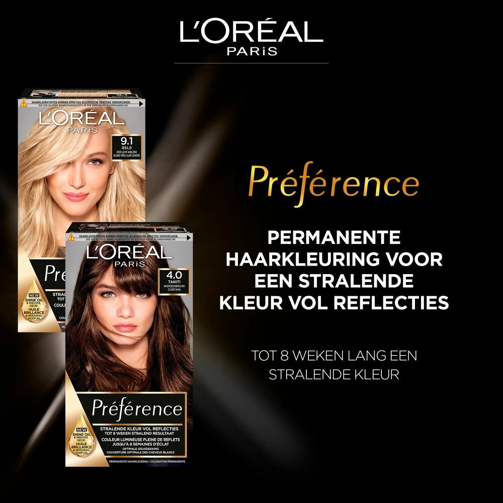 L'Oreal Lu0027Oréal Preference Haarkleuring 07 Vienne - Midden Blond 5 L'Oreal Lu0027Oréal Preference Haarkleuring 07 Vienne - Midden Blond - Afbeelding 3