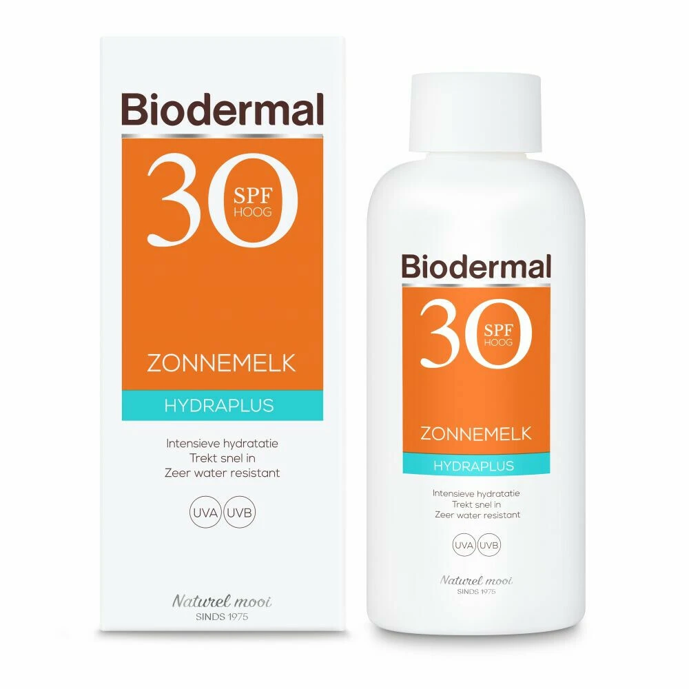 Biodermal Hydraplus Zonnemelk SPF 30 4 Biodermal Hydraplus Zonnemelk SPF 30 - Afbeelding 2