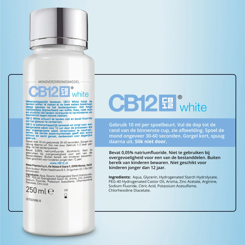 2x CB12 Mondwater White 4 2x CB12 Mondwater White - Afbeelding 2