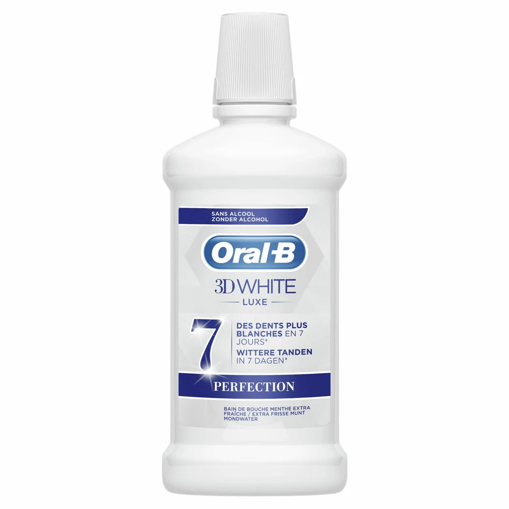 Oral B 3x Oral-B Mondwater 3D White Luxe Perfection 4 Oral B 3x Oral-B Mondwater 3D White Luxe Perfection - Afbeelding 2