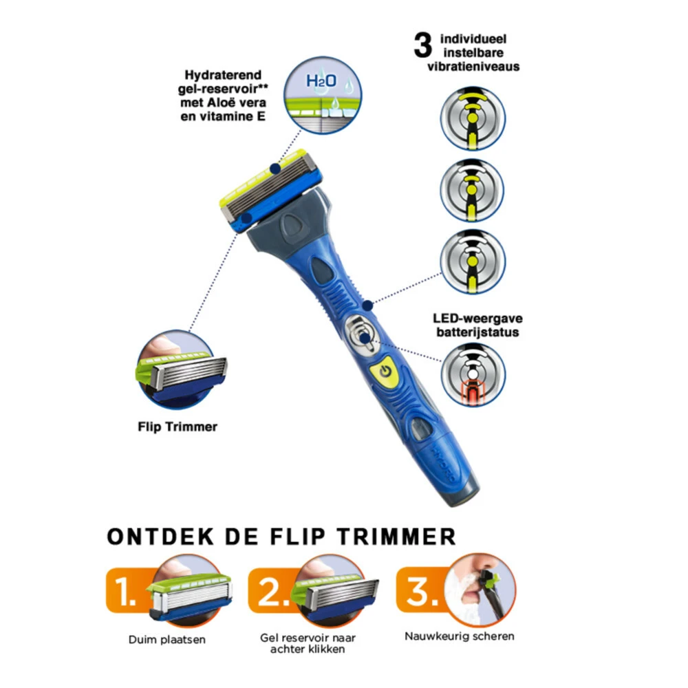 Wilkinson Men Scheermesjes Hydro 5 Power 4 Wilkinson Men Scheermesjes Hydro 5 Power - Afbeelding 2