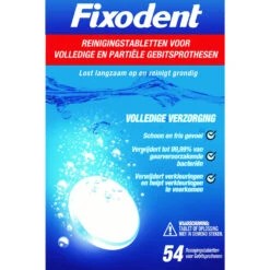 6x Fixodent Reinigingstabletten Complete Care