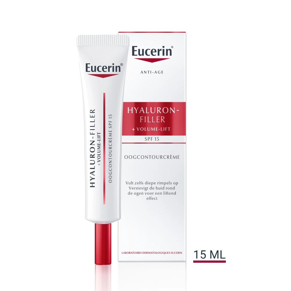 Eucerin Hyaluron-Filler + Volume-Lift Oogcontourcrème SPF 15 3 Eucerin Hyaluron-Filler + Volume-Lift Oogcontourcrème SPF 15