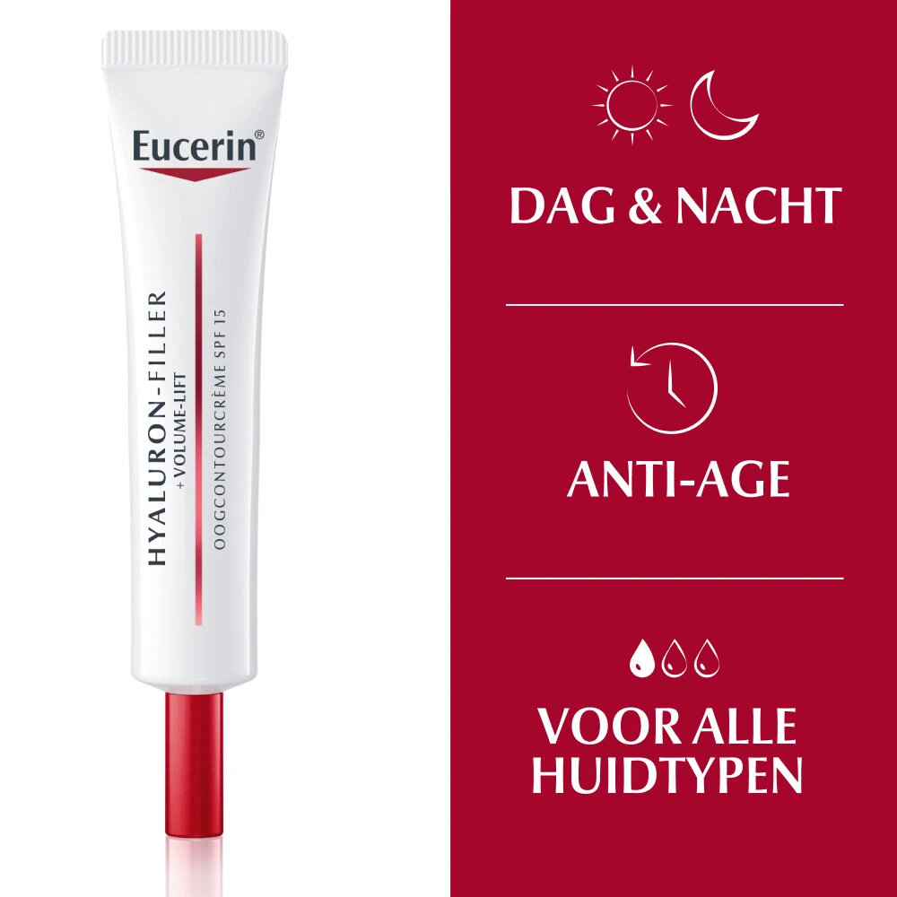 Eucerin Hyaluron-Filler + Volume-Lift Oogcontourcrème SPF 15 5 Eucerin Hyaluron-Filler + Volume-Lift Oogcontourcrème SPF 15 - Afbeelding 3